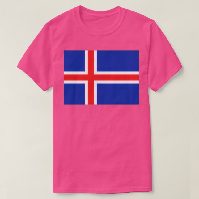 T-shirt Drapeau islandais (Design devant)