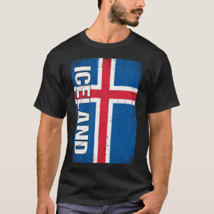 T-shirt Drapeau islandais Islande
