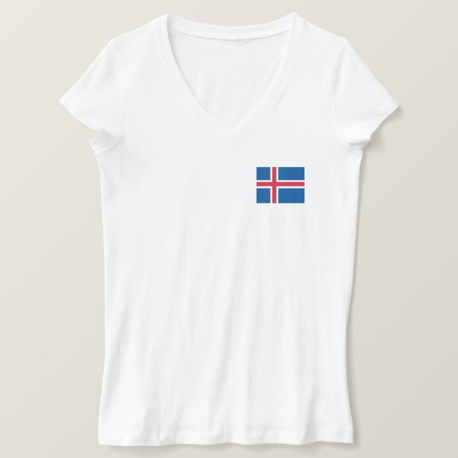 T-shirt Drapeau Islande (Design devant)