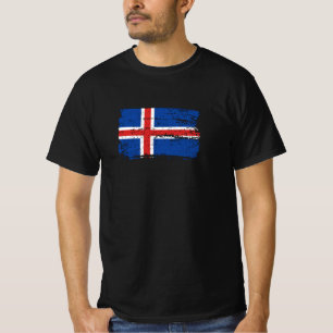 T-shirt Drapeau Islande