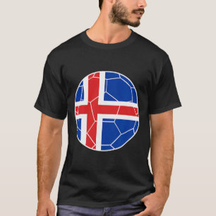 T-shirt Drapeau Islande Football Islande Football 