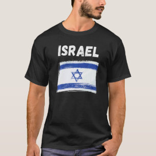 T-shirt Drapeau Israël Jour de vacances Vintage Grunge Dra