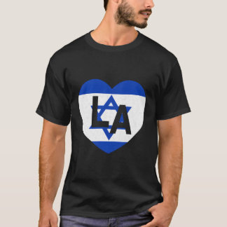 T-shirt Drapeau Israël Pays Mondial Drapeau La He Los Ange