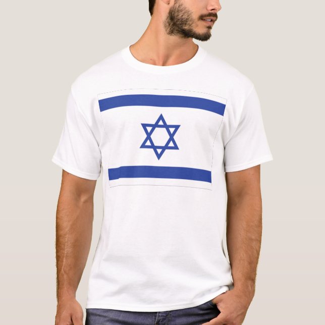 T-shirt drapeau israélien (Devant)