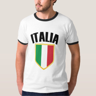 T-shirt Drapeau Italia Crest Italie