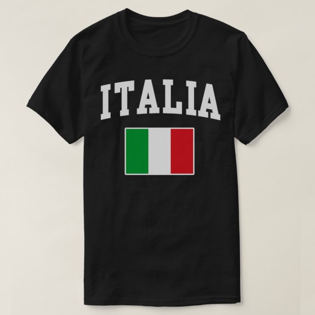 T-shirt Drapeau Italia Italie (Design devant)