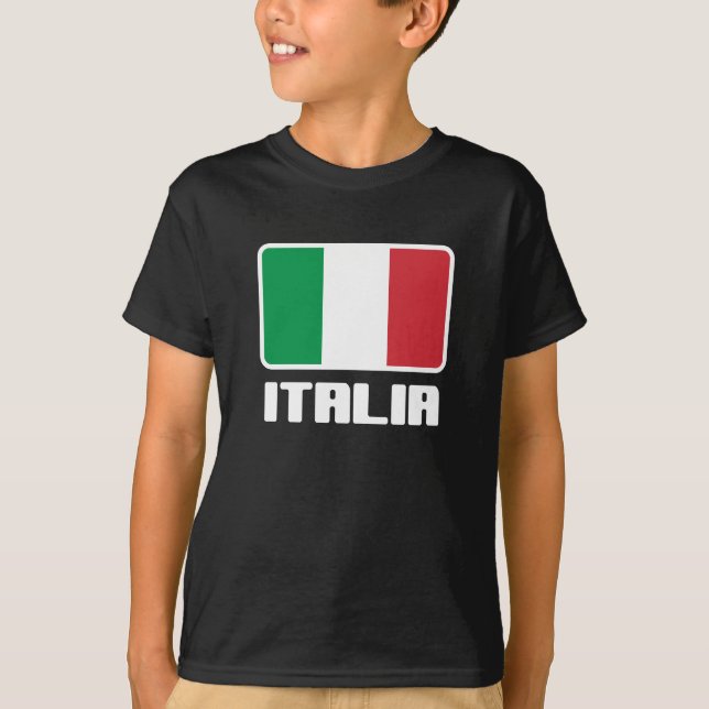 T-shirt Drapeau Italie (Devant)