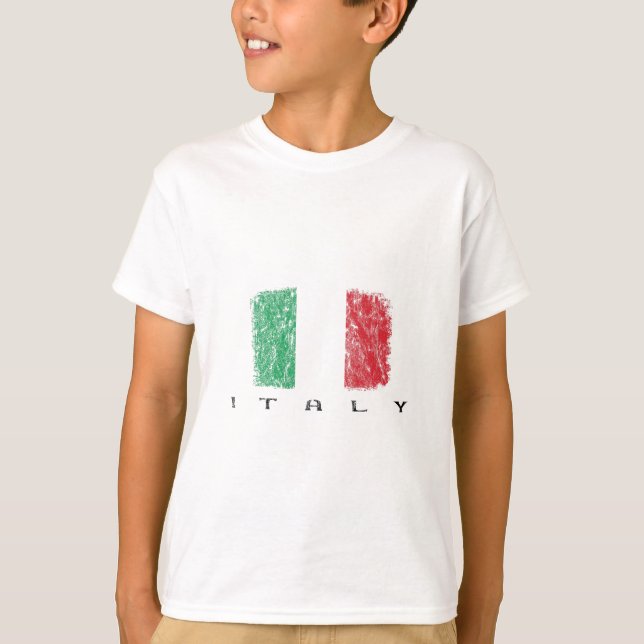 T-shirt Drapeau Italie  (Devant)