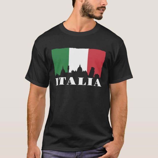 T-shirt Drapeau Italie (Devant)