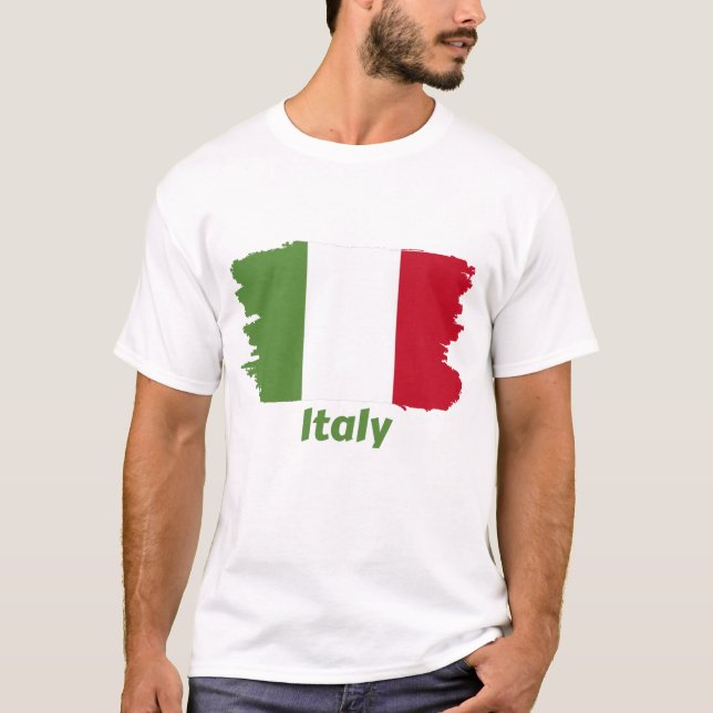 T-shirt Drapeau Italie (Devant)