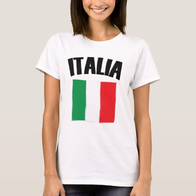T-shirt Drapeau Italie (Devant)