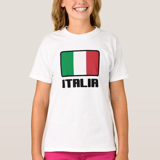 T-shirt Drapeau Italie (Devant)
