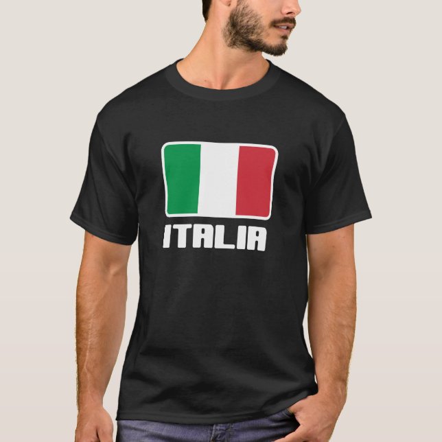 T-shirt Drapeau Italie (Devant)