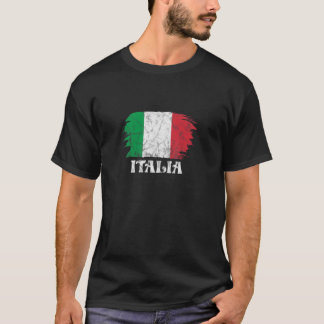 T-shirt Drapeau Italie Italy Italien Pays Maison Fierté Di