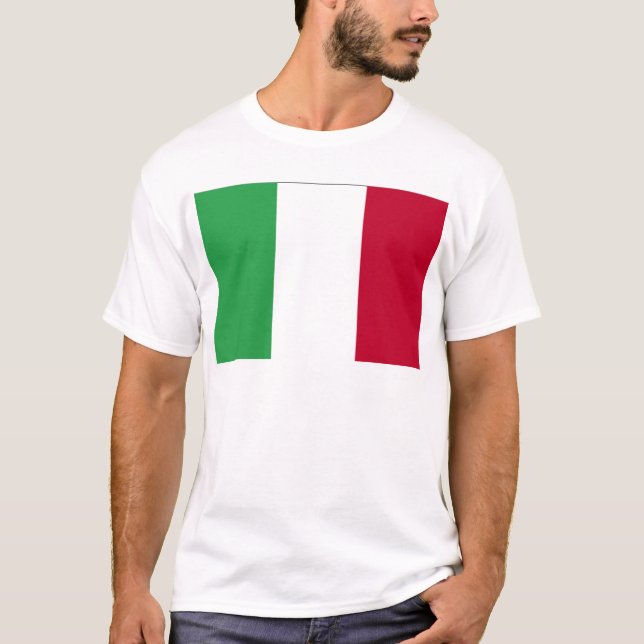 T-SHIRT DRAPEAU ITALIEN (Devant)