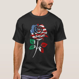 T-shirt Drapeau Italien Américain