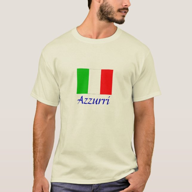 T-shirt Drapeau italien "Azzurri" (Devant)