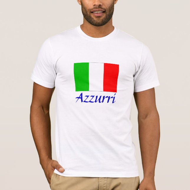 T-shirt Drapeau italien "Azzurri" (Devant)