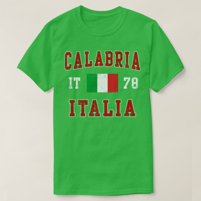 T-shirt Drapeau italien de Calabre Italie (Design devant)