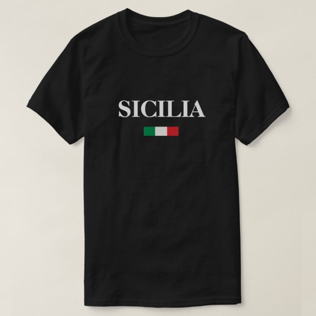 T-shirt Drapeau italien de Sicile  (Design devant)