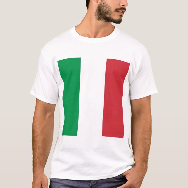 T-shirt Drapeau italien, drapeau de l'italie, italie (Devant)
