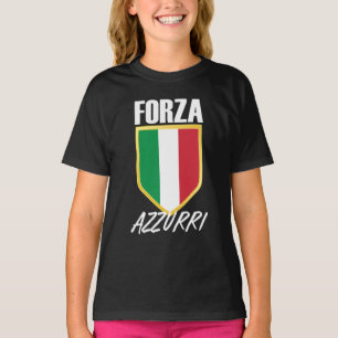 T-shirt Drapeau italien Forza Azzurri