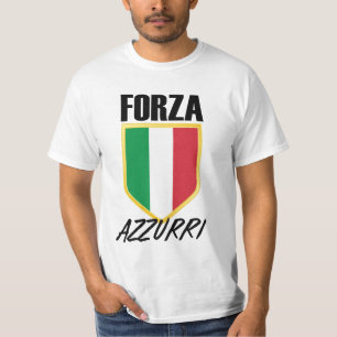 T-shirt Drapeau italien Forza Azzurri