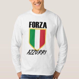 T-shirt Drapeau italien Forza Azzurri