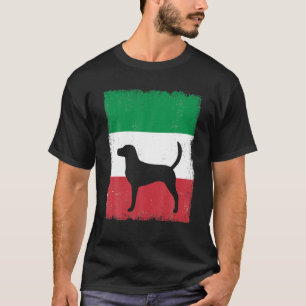 T-shirt Drapeau italien Foxhound Dog Italie Vintage Mo