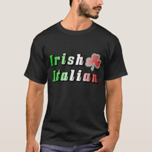 T-shirt Drapeau italien irlandais trèfle Saint-Patrick