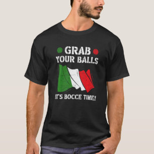 T-shirt Drapeau italien Italie attrapez vos boules C'est l
