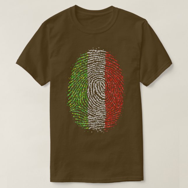 T-shirt Drapeau italien italien (Design devant)