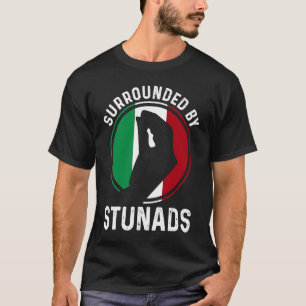 T-shirt Drapeau italien racines italiennes dicton entouré