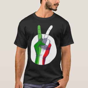 T-shirt Drapeau italien signe de paix Victoire
