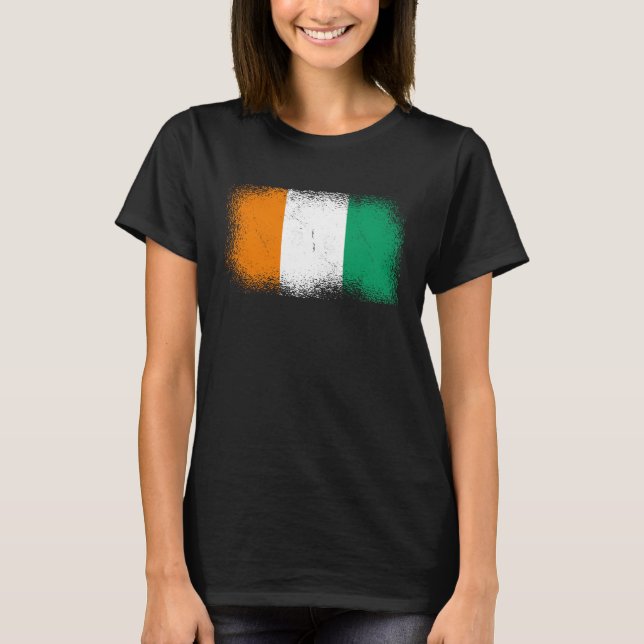 T-shirt Drapeau ivoirien Côte d'Ivoire 2 (Devant)