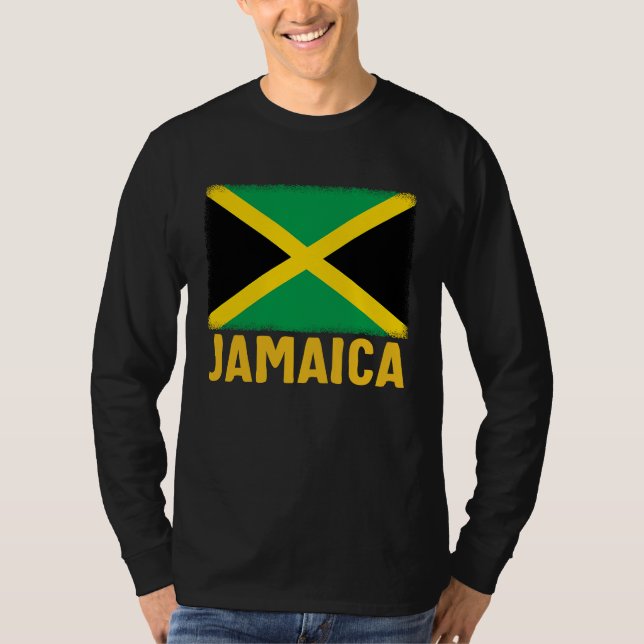 T-shirt drapeau jamaïcain (Devant)