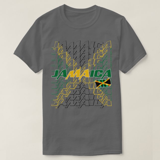T-shirt Drapeau jamaïcain 2 (Design devant)