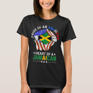 T-shirt Drapeau Jamaïcain Américain Étranger