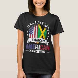 T-shirt Drapeau jamaïcain américain Fierté Jamaïque