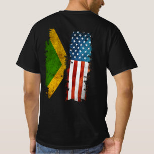 T-shirt Drapeau jamaïcain américain Jamaïque États-Uni