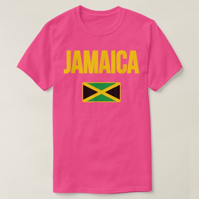 T-shirt Drapeau jamaïcain Cadeau Souvenir (Design devant)