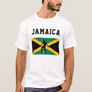 T-shirt Drapeau jamaïcain de football sportif
