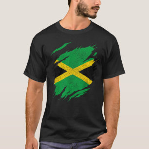 T-shirt Drapeau jamaïcain de Jamaïque Musique reggae Vinta
