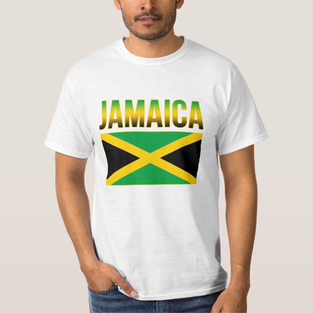 T-shirt Drapeau Jamaïcain De La Fierté (Devant)