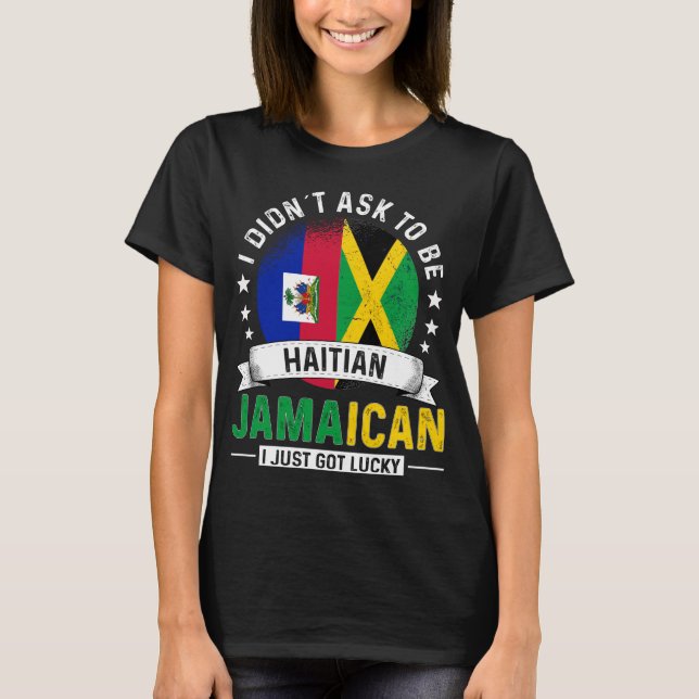 T-shirt Drapeau jamaïcain de la Fierté Jamaïque (Devant)