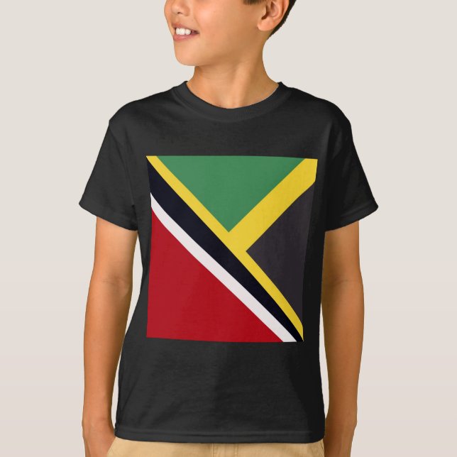 T-shirt Drapeau jamaïcain de Trini | Drapeau de la Jamaïqu (Devant)