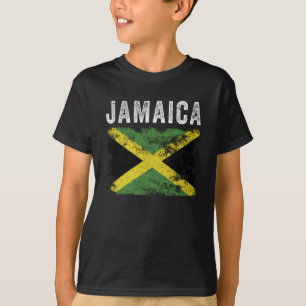 T-shirt Drapeau jamaïcain en détresse - Drapeau jamaïcain