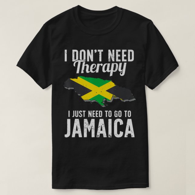 T-shirt Drapeau jamaïcain I Jamaïque Drapeau I Vacances Ja (Design devant)