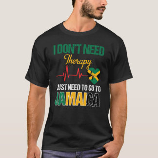 T-shirt Drapeau jamaïcain I Jamaïque Drapeau I Vacances Ja