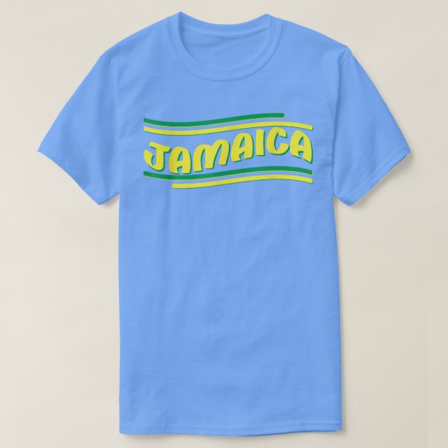 T-shirt Drapeau Jamaïcain Jamaïque C'est Dans Mon Coeur Ho (Design devant)